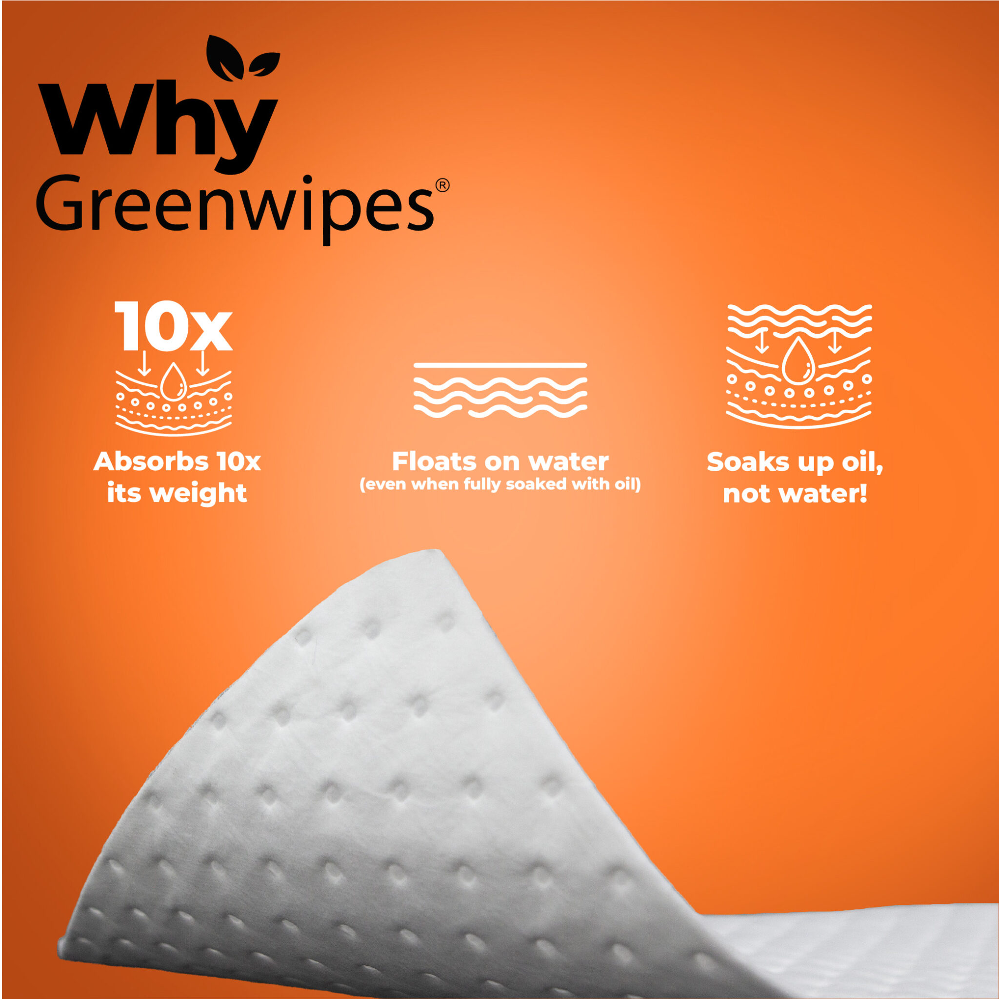 GP-7000 Greenwipes® Sorbpad™ Oil - Spill Absorbent Pad | Greenwipes ...