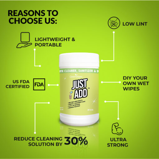 JustAdd shopee-03 GW-9300 Greenwipes® JustAdd™ DIY Wet Wipes System