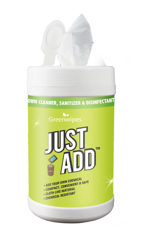 Lid Open GW-9300 Greenwipes® JustAdd™ DIY Wet Wipes System