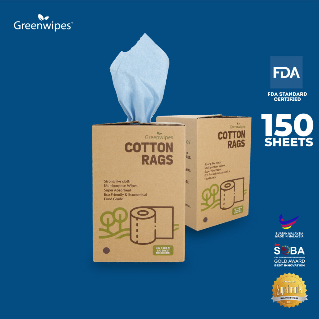 Greenwipes Cotton Rags 20kg - Kain Buruk Replacement