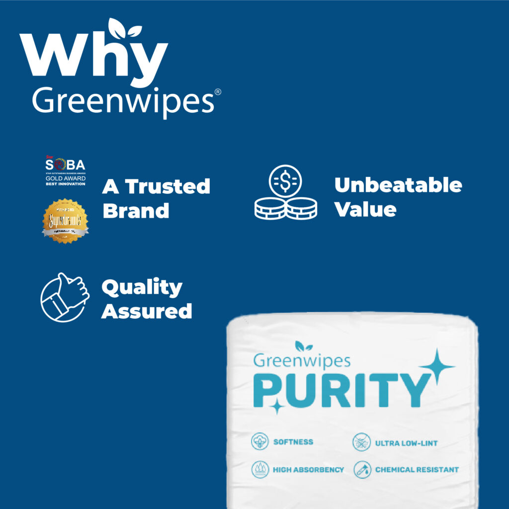 GW5200 Greenwipes® Purity Lint Free Wipes Non Linting Wipes