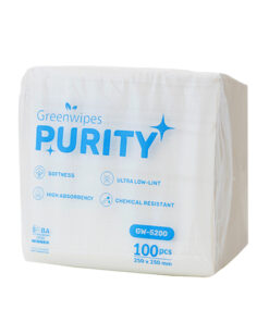 A pack of Greenwipes Purity Lint Free Wipes