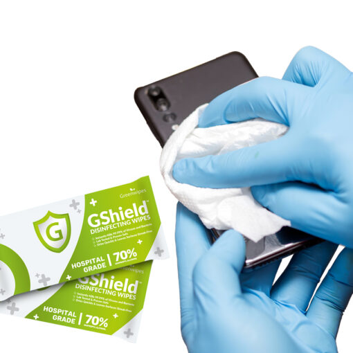 banner4 alcohol single wipes MD- 7030 Greenwipes® GShield 70% Alcohol Disinfecting Wipes (10 pcs Single Packs)